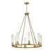 Z-Lite Beau Rubbed Brass 8 Light Chandelier 3031-8RB | theLightShop
