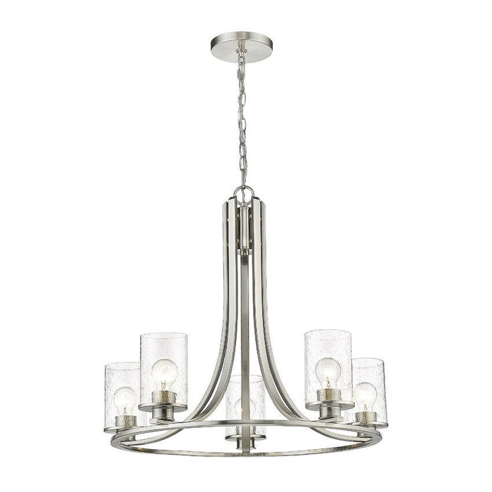 Z-Lite Beckett Brushed Nickel Chandelier 492-5BN | theLightShop