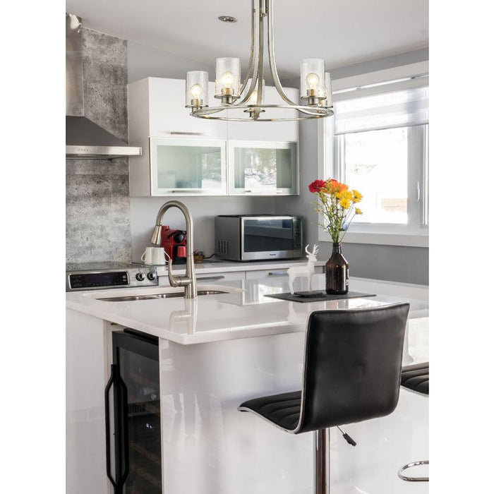 Z-Lite Beckett Brushed Nickel Chandelier 492-5BN | theLightShop