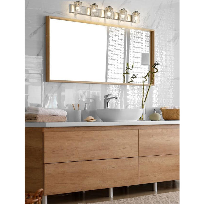 Z-Lite Beckett Brushed Nickel Vanity 492-5V-BN | theLightShop