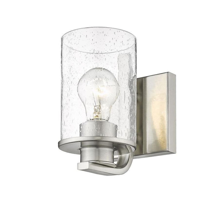 Z-Lite Beckett Brushed Nickel Wall Sconce 492-1S-BN | theLightShop