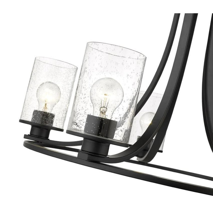 Z-Lite Beckett Matte Black Chandelier 492-5MB | theLightShop