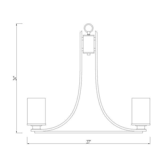 Z-Lite Beckett Matte Black Chandelier 492-5MB | theLightShop