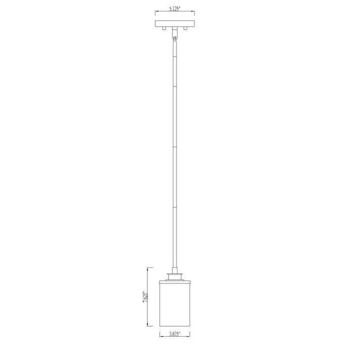 Z-Lite Beckett Matte Black Mini-Pendant 492MP-MB | theLightShop
