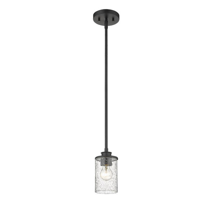 Z-Lite Beckett Matte Black Mini-Pendant 492MP-MB | theLightShop
