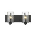 Z-Lite Beckett Matte Black Vanity 492-2V-MB | theLightShop