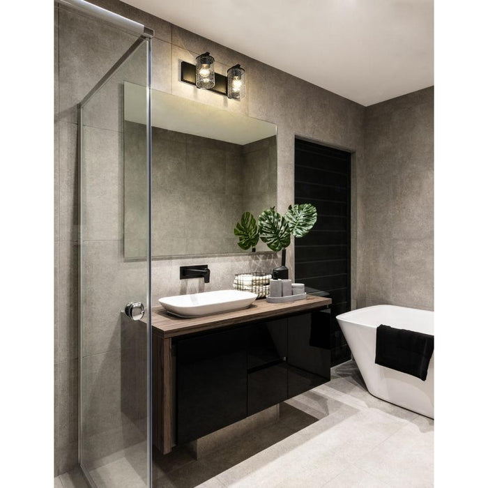 Z-Lite Beckett Matte Black Vanity 492-2V-MB | theLightShop