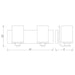 Z-Lite Beckett Matte Black Vanity 492-2V-MB | theLightShop