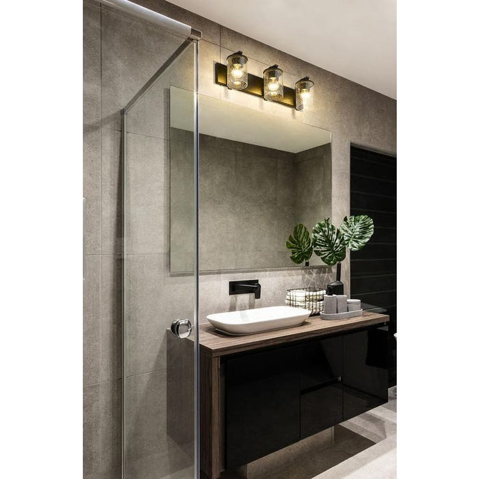 Z-Lite Beckett Matte Black Vanity 492-3V-MB | theLightShop