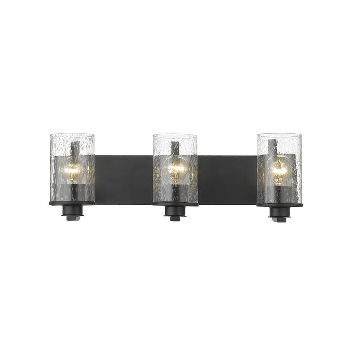 Z-Lite Beckett Matte Black Vanity 492-3V-MB | theLightShop