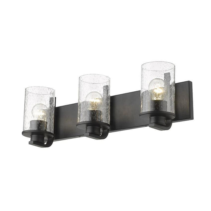 Z-Lite Beckett Matte Black Vanity 492-3V-MB | theLightShop