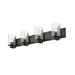 Z-Lite Beckett Matte Black Vanity 492-4V-MB | theLightShop