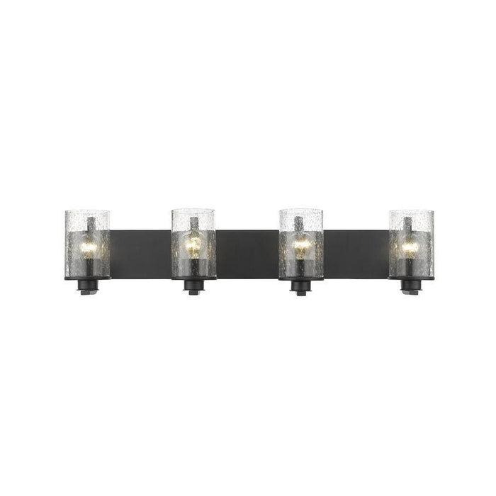 Z-Lite Beckett Matte Black Vanity 492-4V-MB | theLightShop
