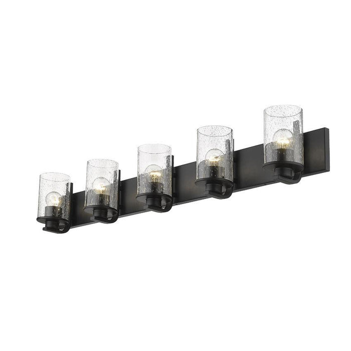 Z-Lite Beckett Matte Black Vanity 492-5V-MB | theLightShop