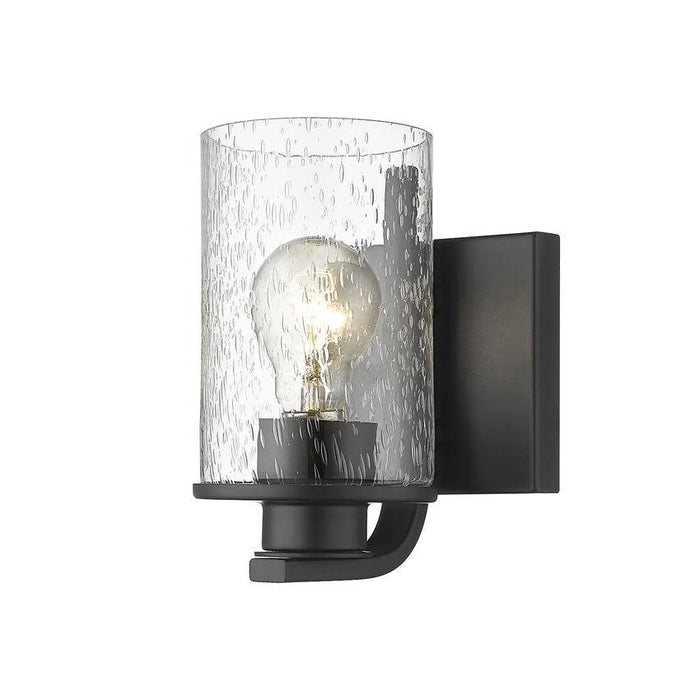Z-Lite Beckett Matte Black Wall Sconce 492-1S-MB | theLightShop