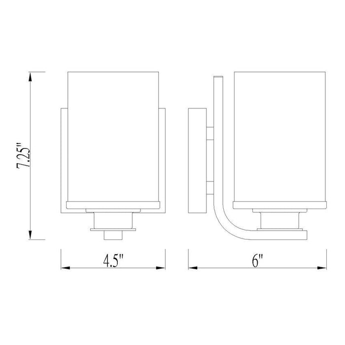 Z-Lite Beckett Matte Black Wall Sconce 492-1S-MB | theLightShop