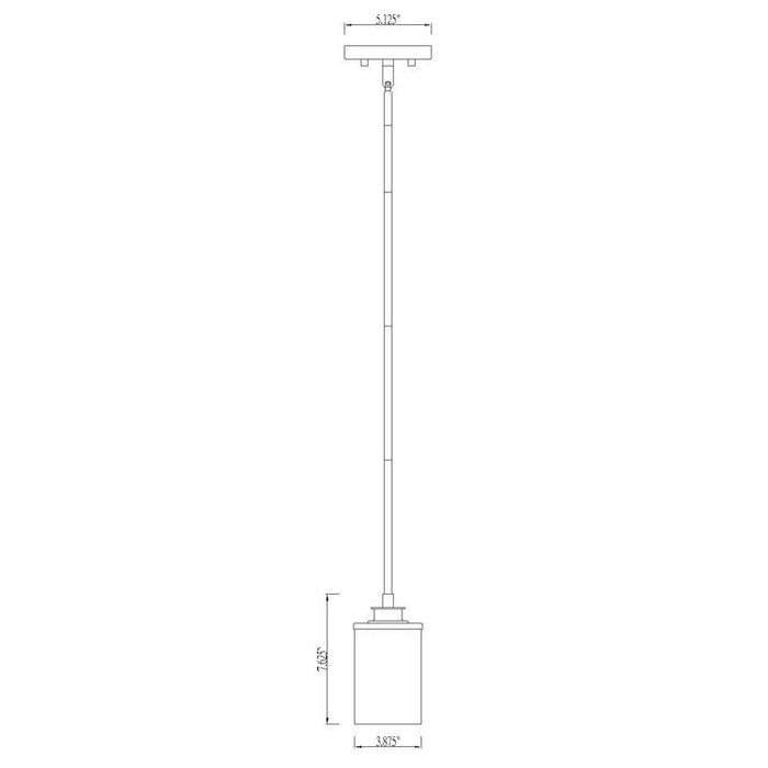 Z-Lite Beckett Olde Brass Mini-Pendant 492MP-OBR | theLightShop