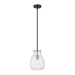 Z-Lite Bella Matte Black Brushed Nickel Mini-Pendant 476MP-ROD-MB-BN | theLightShop