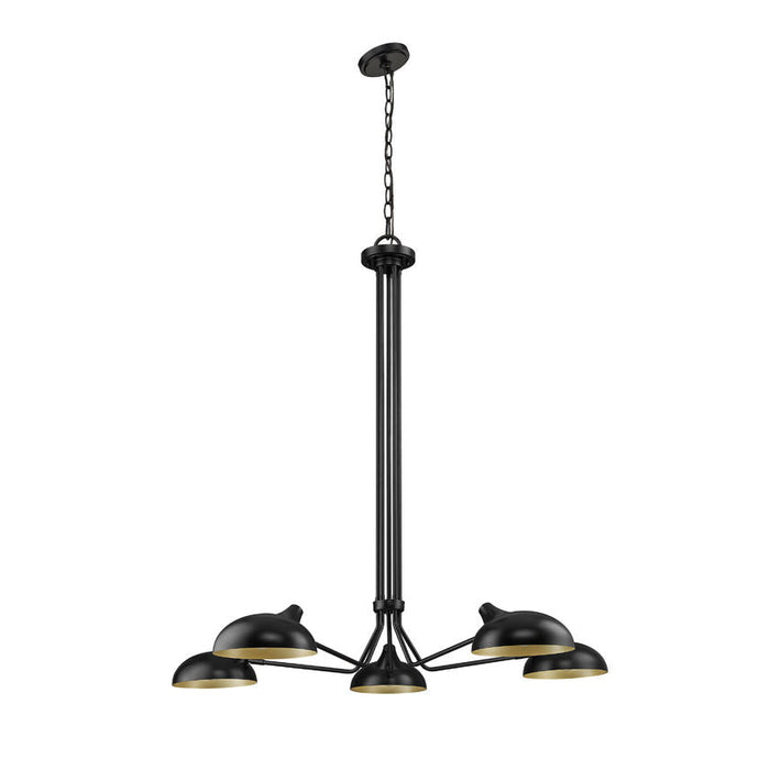 Z-Lite Bellamy Matte Black 5 Light Pendant 1942-5MB | theLightShop