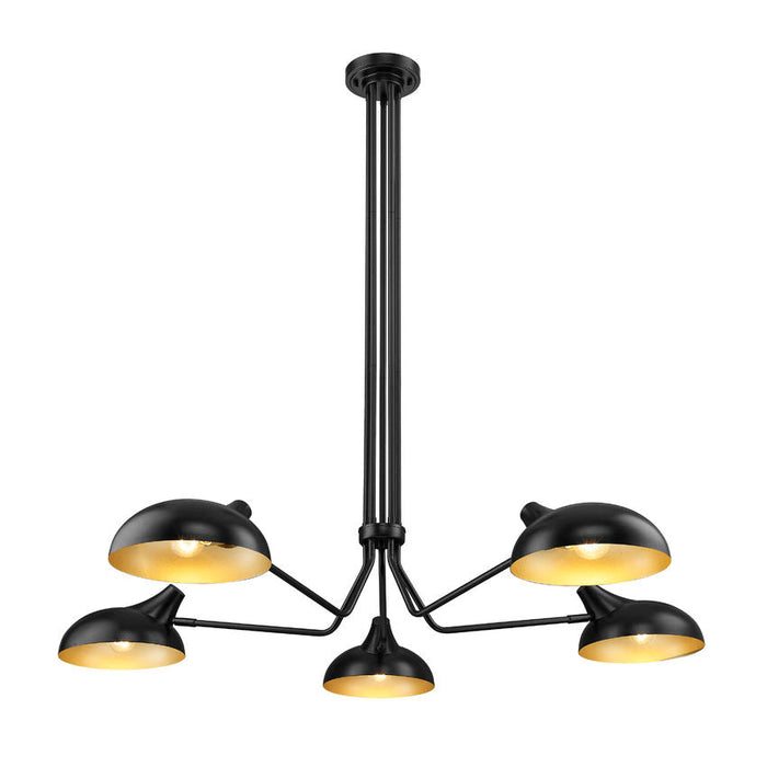 Z-Lite Bellamy Matte Black 5 Light Pendant 1942-5MB | theLightShop