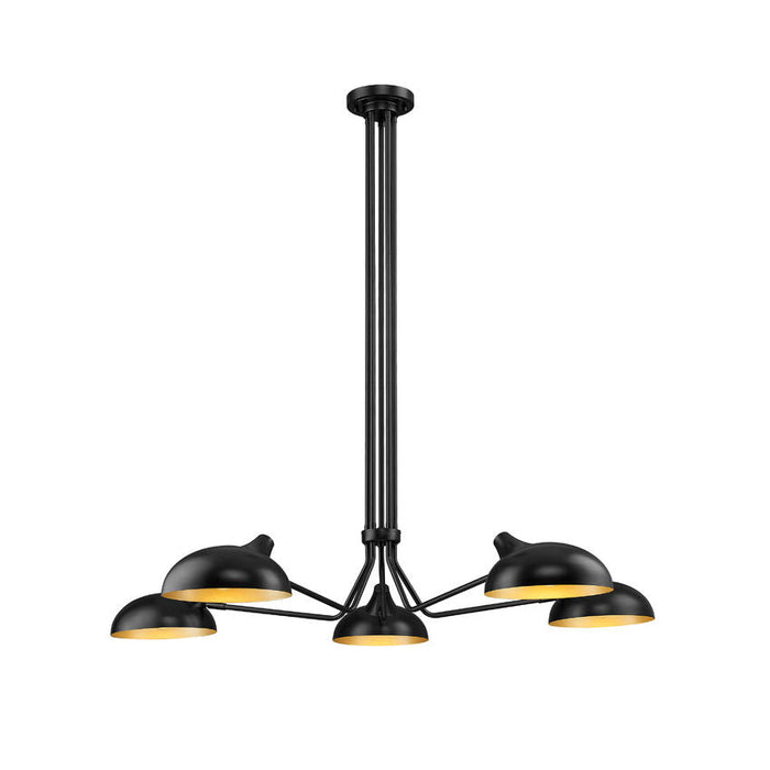 Z-Lite Bellamy Matte Black 5 Light Pendant 1942-5MB | theLightShop