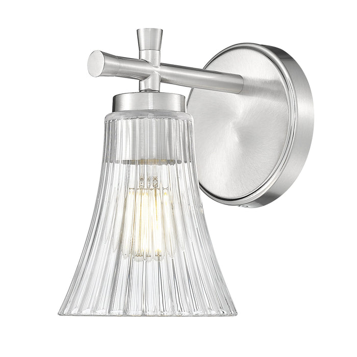 Z-Lite Belle 1 Light Wall Sconce - Brushed Nickel