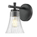 Z-Lite Belle 1 Light Wall Sconce - Matte Black