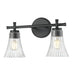 Z-Lite Belle 2 Light Vanity Light - Matte Black