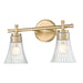 Z-Lite Belle 2 Light Vanity Light - Modern Gold
