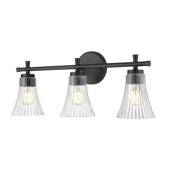 Z-Lite Belle 3 Light Vanity Light - Matte Black