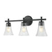 Z-Lite Belle 3 Light Vanity Light - Matte Black