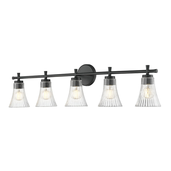 Z-Lite Belle 5 Light Vanity Light - Matte Black