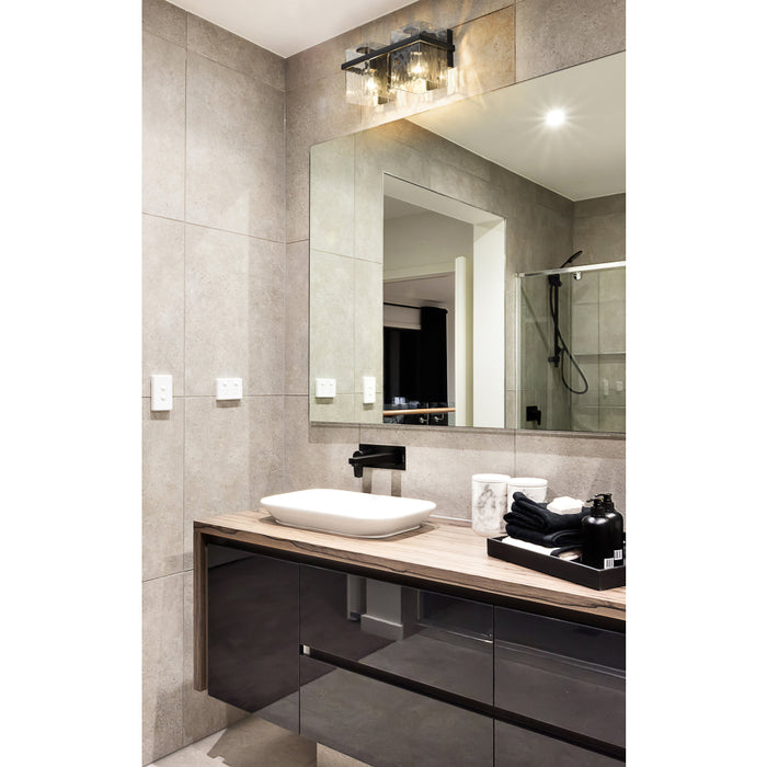 Z-Lite Bennington Matte Black 2 Light Vanity 1938-2V-MB | theLightShop