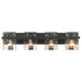 Z-Lite Bennington Matte Black 4 Light Vanity 1938-4V-MB | theLightShop