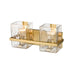 Z-Lite Bennington Modern Gold 2 Light Vanity 1938-2V-MGLD | theLightShop