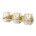 Z-Lite Bennington Modern Gold 3 Light Vanity 1938-3V-MGLD | theLightShop
