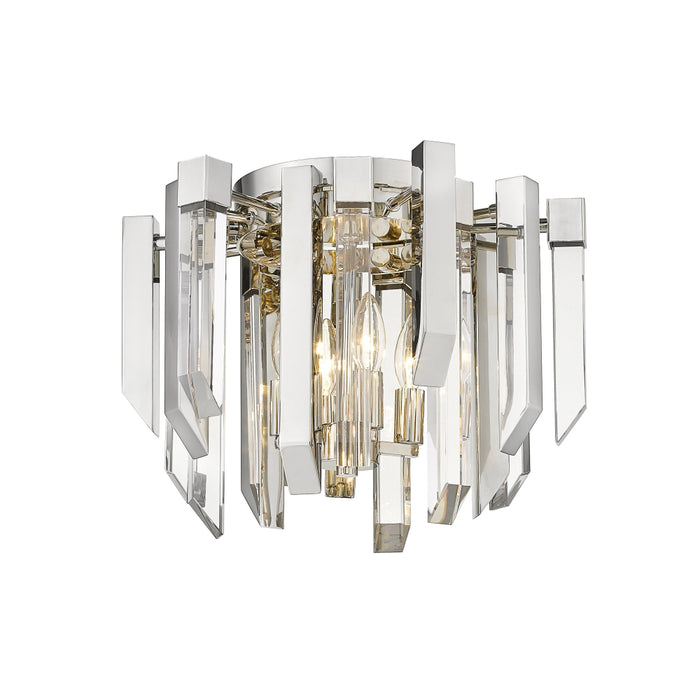Z-Lite Bova Polished Nickel Flushmount 4006F-PN | theLightShop
