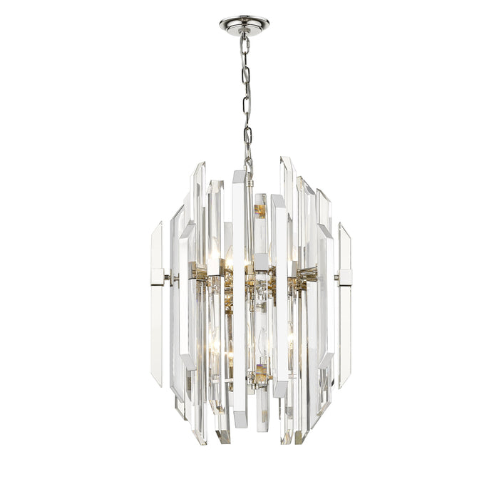 Z-Lite Bova Polished Nickel Pendant 4006-8PN | theLightShop