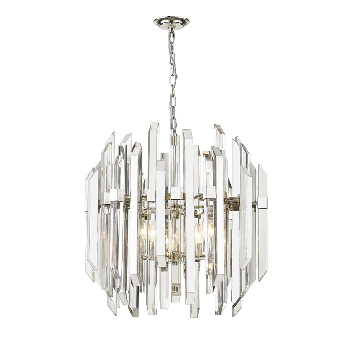 Z-Lite Bova Polished Nickel Pendant 4006-9PN | theLightShop