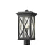 Z-Lite Brookside Black Outdoor Post Mount Fixture 583PHBR-BK | theLightShop