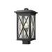 Z-Lite Brookside Black Outdoor Post Mount Fixture 583PHBS-BK | theLightShop