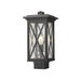 Z-Lite Brookside Black Outdoor Post Mount Fixture 583PHMS-BK | theLightShop