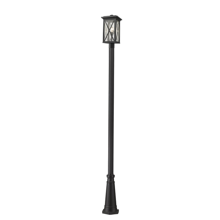 Z-Lite Brookside Black Outdoor Post Mounted Fixture 583PHBR-519P-BK | theLightShop