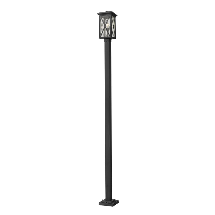 Z-Lite Brookside Black Outdoor Post Mounted Fixture 583PHBS-536P-BK | theLightShop