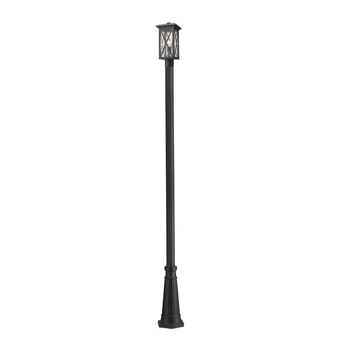 Z-Lite Brookside Black Outdoor Post Mounted Fixture 583PHMR-519P-BK | theLightShop