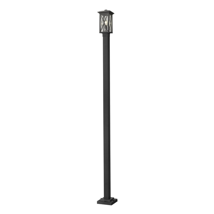 Z-Lite Brookside Black Outdoor Post Mounted Fixture 583PHMS-536P-BK | theLightShop