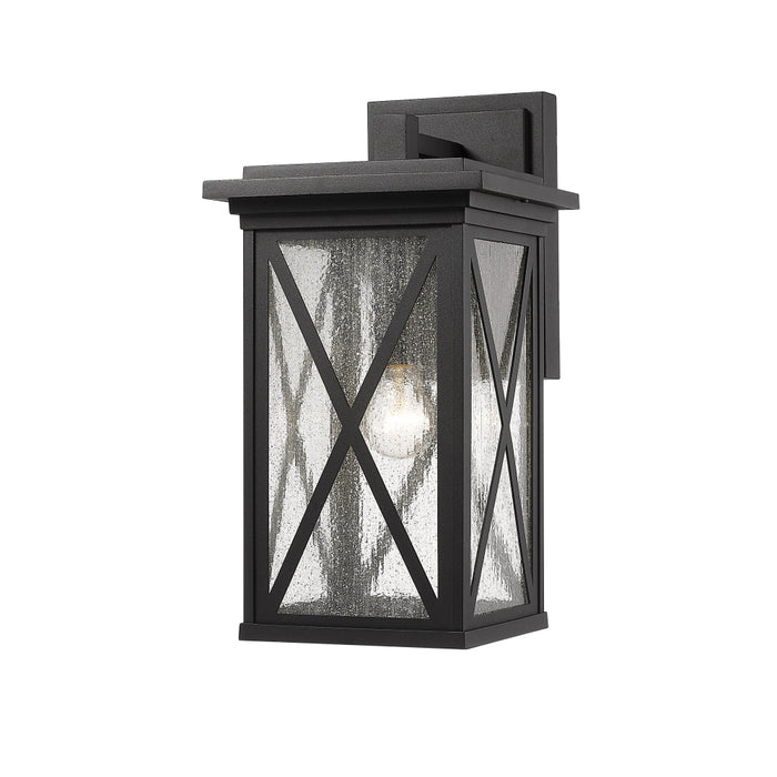 Z-Lite Brookside Black Outdoor Wall Sconce 583B-BK | theLightShop