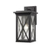 Z-Lite Brookside Black Outdoor Wall Sconce 583B-BK | theLightShop