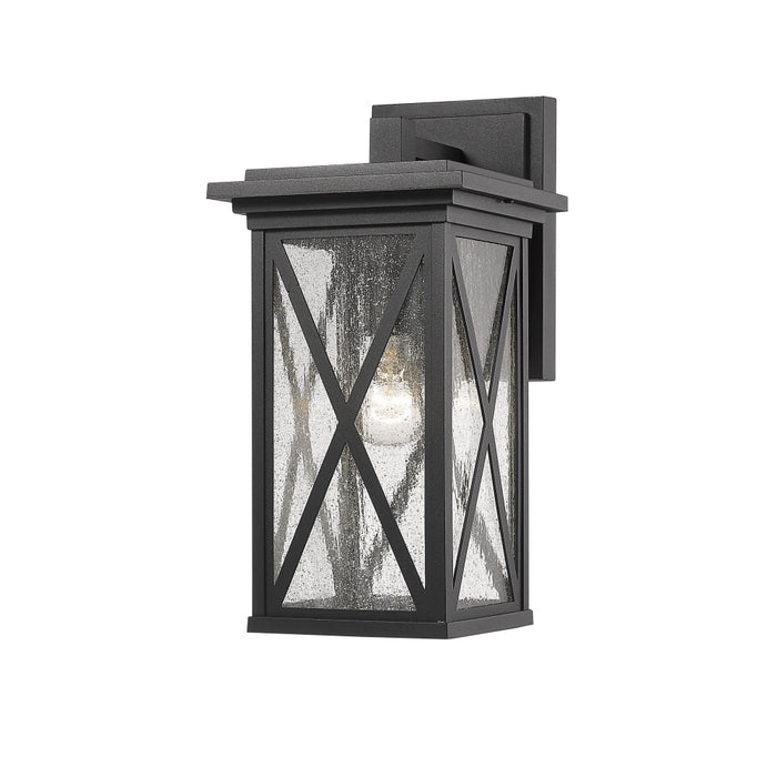 Z-Lite Brookside Black Outdoor Wall Sconce 583M-BK | theLightShop
