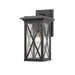 Z-Lite Brookside Black Outdoor Wall Sconce 583M-BK | theLightShop